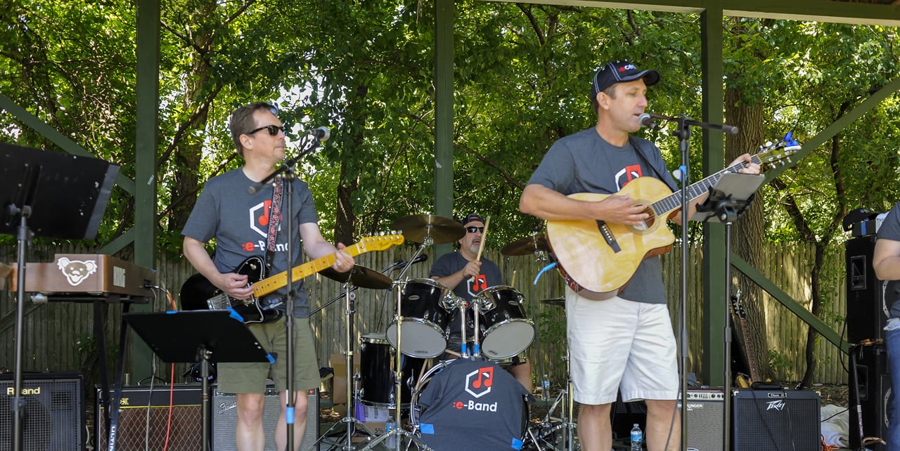 Our House Band at the Company Summer Picnic